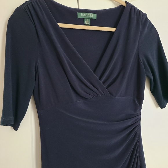 Ralph Lauren Navy Blue Dress Size 2 - Picture 1 of 16